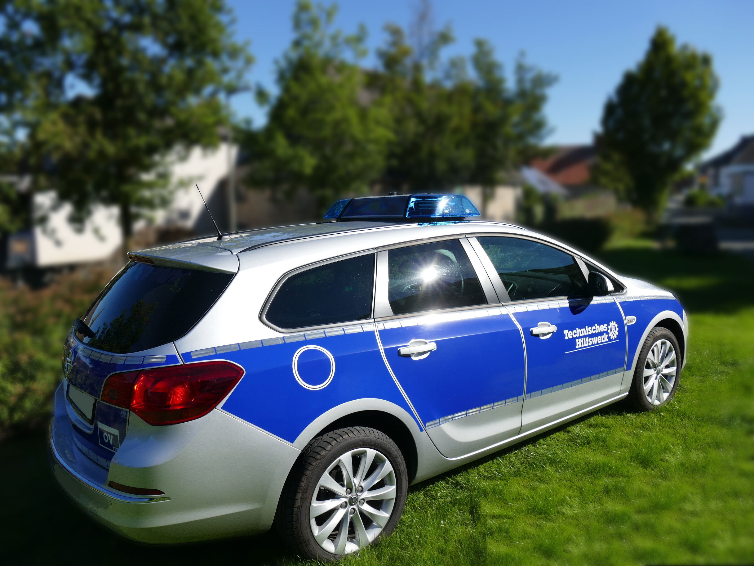 Heckansicht Fahrzeug