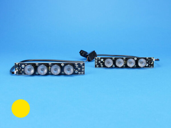 ECE-Blinker (Paar), gelbe LEDs für Hauben mit Fenster