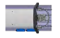 Warnblinker und Lichtmodul Zusatzblitzer-Set, blau, 4-fach, hinten